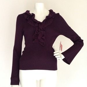 BUNDLED Oscar de la Renta burgundy sweater