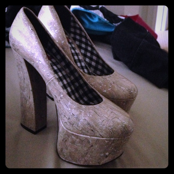 Cream heels