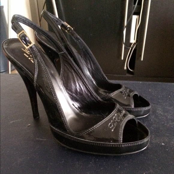 Updated photos gorgeous on. Les Copains open toed!