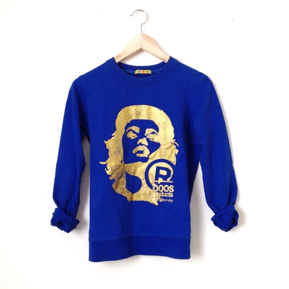 SOLD -- Royal blue terry sweatshirt