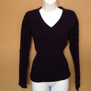 Chaps purple sweater size M