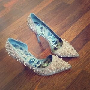 Sam Edelman studded stilettos in pinkish rose 💕