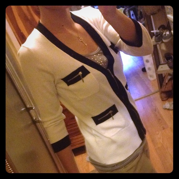 Cable & Gauge Zip Pocket Sweater