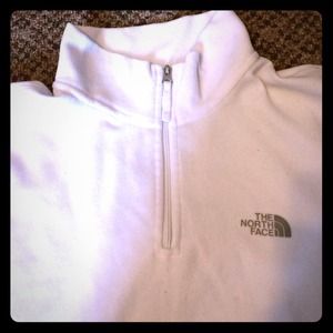 White North Face pull over sweatshirt (jacket)