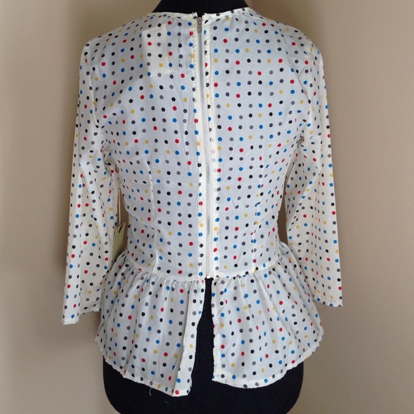 New w tag JNCO small zip back blouse Forever Young - Picture 4 of 4