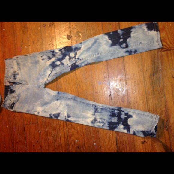Tie dye jeans size 10 skinny