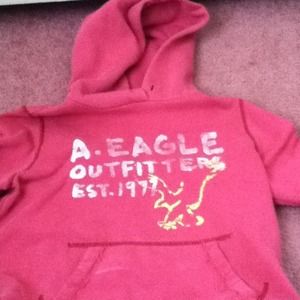 Pink American eagle hoodie