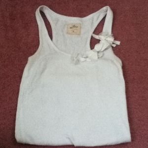 White Hollister tank top.