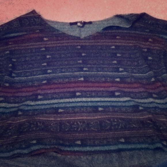 Muti color Aztec crop top
