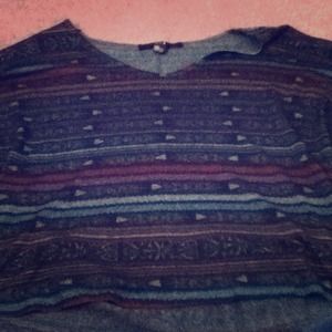 Muti color Aztec crop top