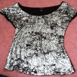 Unique metallic shirt