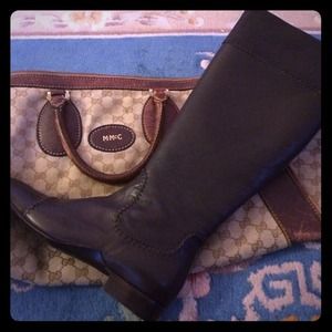 Giorgio Armani Brown Leather Boots BRAND NEW