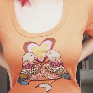 NEVER WORN, Wet Seal lovebirds t-shirt