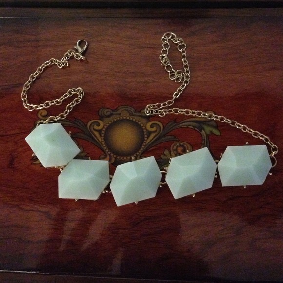 ⛔️traded!⛔️Mint rhombus necklace