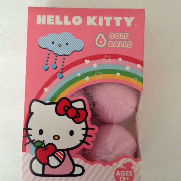 Hello Kitty golf balls!.