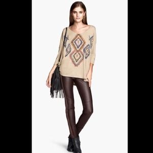 KEEPING! H&M Brown vegan leather pants
