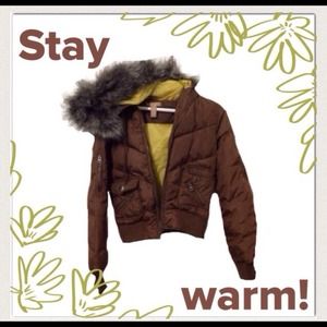 Brown jacket, black vest, mustard blouse bundle