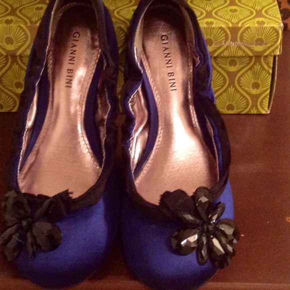 Navy Ballerina Flats