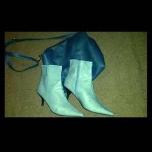 Blue (Denim color) Vintage Leather Boots