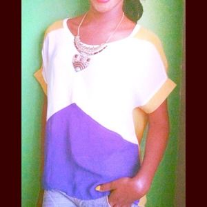 Color block blouse