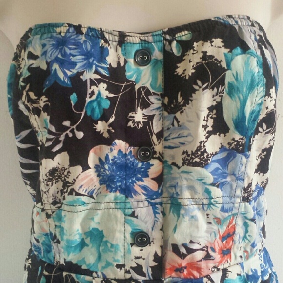 Vintage strapless floral dress! - Picture 4 of 4