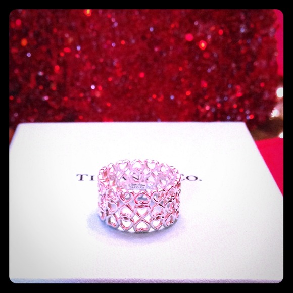 Tiffany & Co. Jewelry - Authentic Tiffany Crown of Hearts Silver Ring