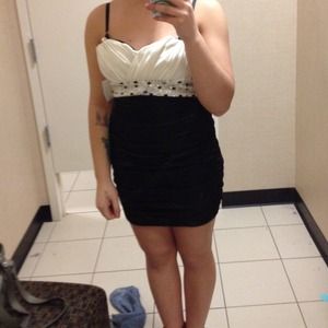 Black and white dress