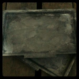 Vintage set of two trays