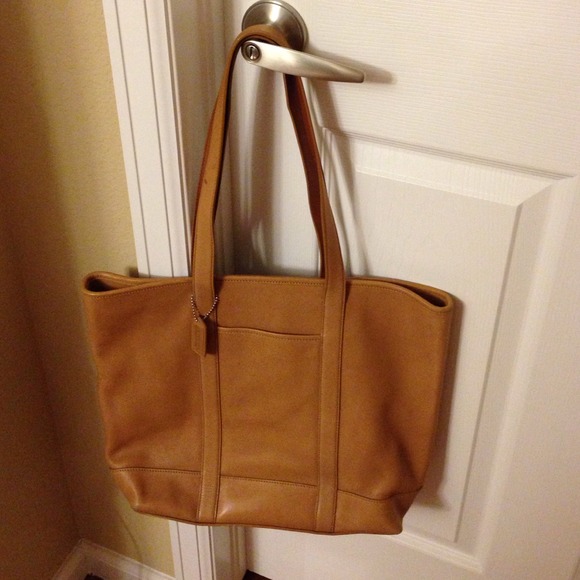 Authentic Coach leather tote