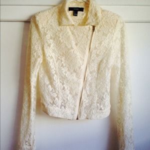 Cream Lace Jacket