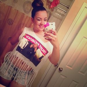 Urban outfitters Tupac fringe shirt