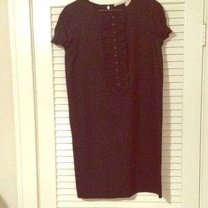 Black Laundry sheath dress with exposed zipper