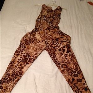 Animal Print Jump Suit