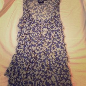 Floral nylon express top