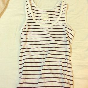 Navy stripe tank
