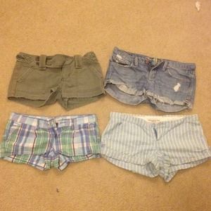Bundle of shorts. Abercrombie & Fitch, & Hollister