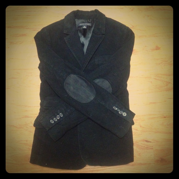 Black blazer with elbow patches size small