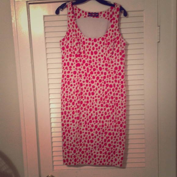 Club Monaco red leopard dress