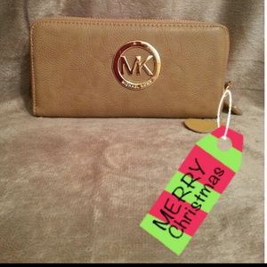 Tan Michael Kors wallet