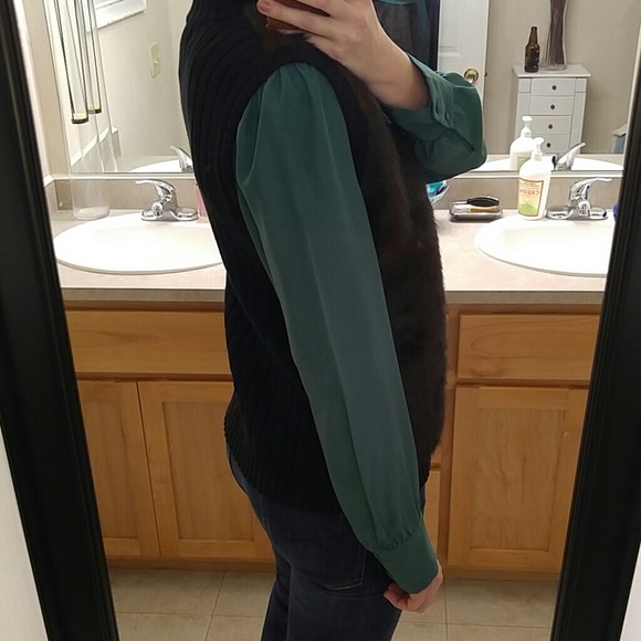 Faux mink fur marisa zip up vest - Picture 4 of 4