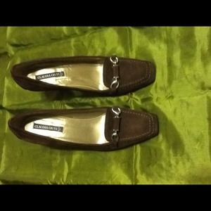 Claudia Ciuti Brown Suede Loafer.  SZ7M