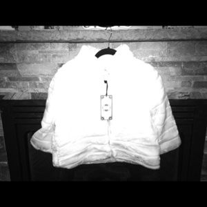 White Faux Fur Coat