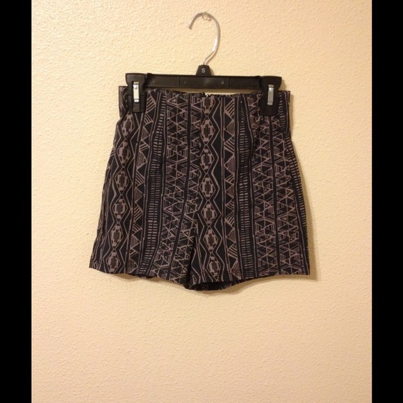 Tribal elastic high waisted shorts.