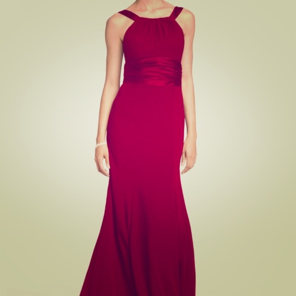 Red formal gown