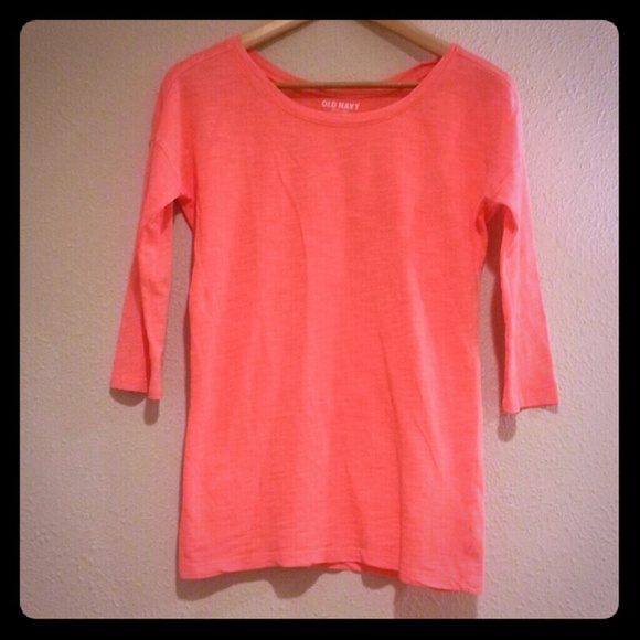 **sold**neon coral tee