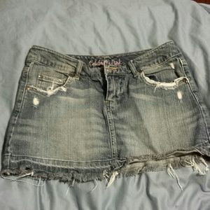 Size 2 mini denim skirt