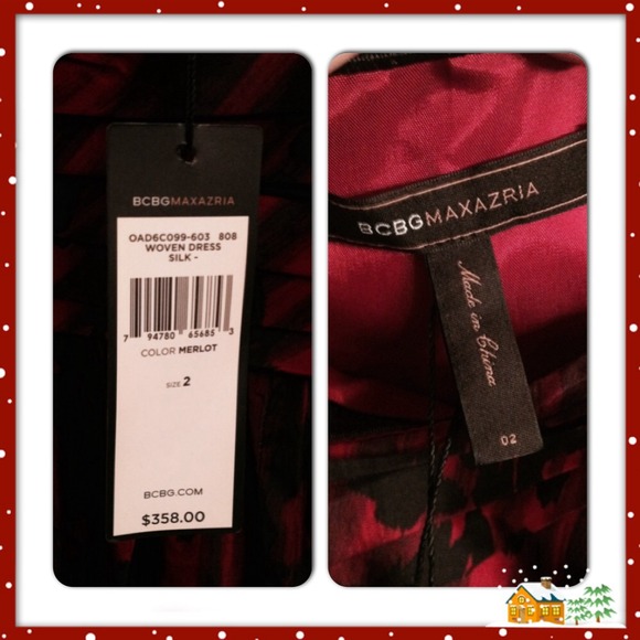 OFFERS WELCOME!💋GLAM Cocktail Dress, Merlot/Black - Picture 2 of 4