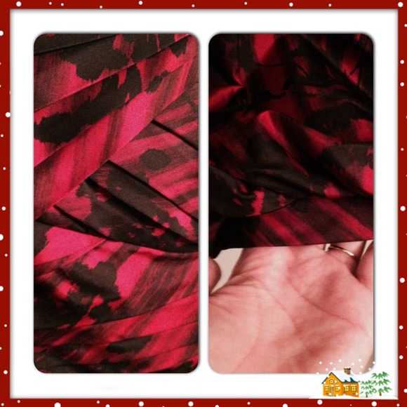 OFFERS WELCOME!💋GLAM Cocktail Dress, Merlot/Black - Picture 3 of 4