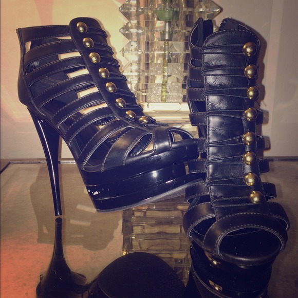 Sexy Strappy Stiletto Platform Heels