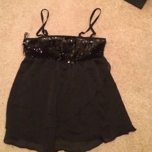 Black sequin top. NO trades